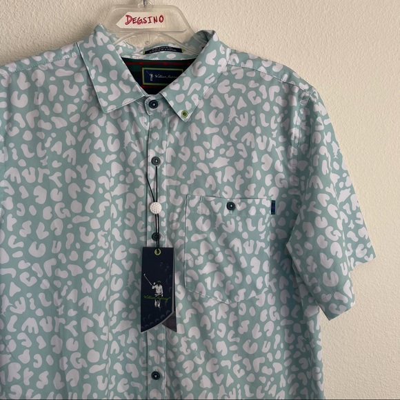 William Murray Stretch Golf Short Sleeve Button Up - Picture 1 of 7